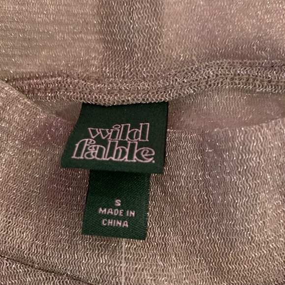 Glitter Transparent Turtleneck - Stretchy - Small - Wild Fable - Picture 5 of 7